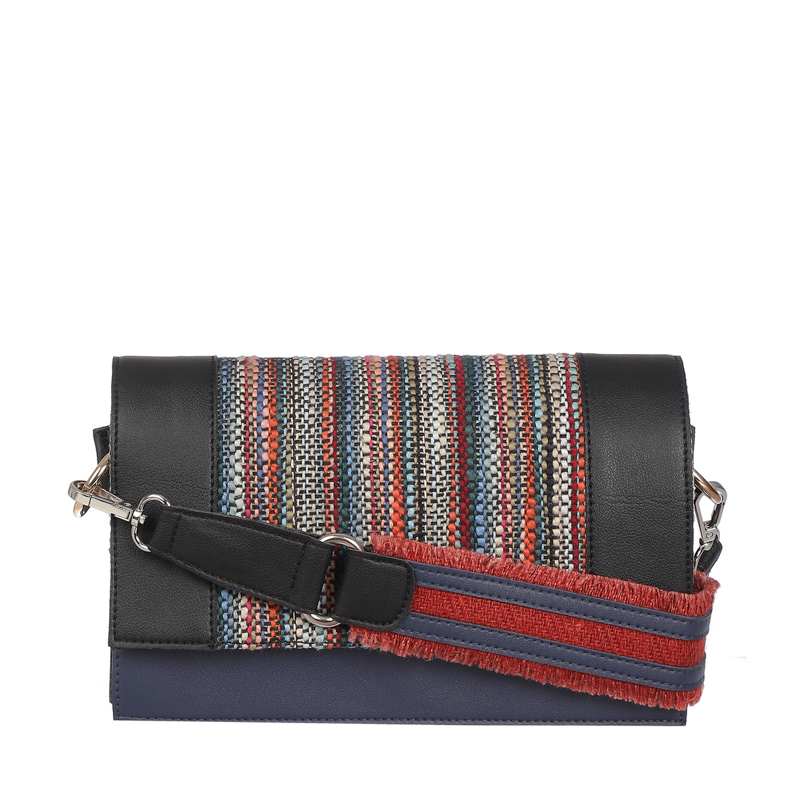 Santorini Black Crossbody Bag