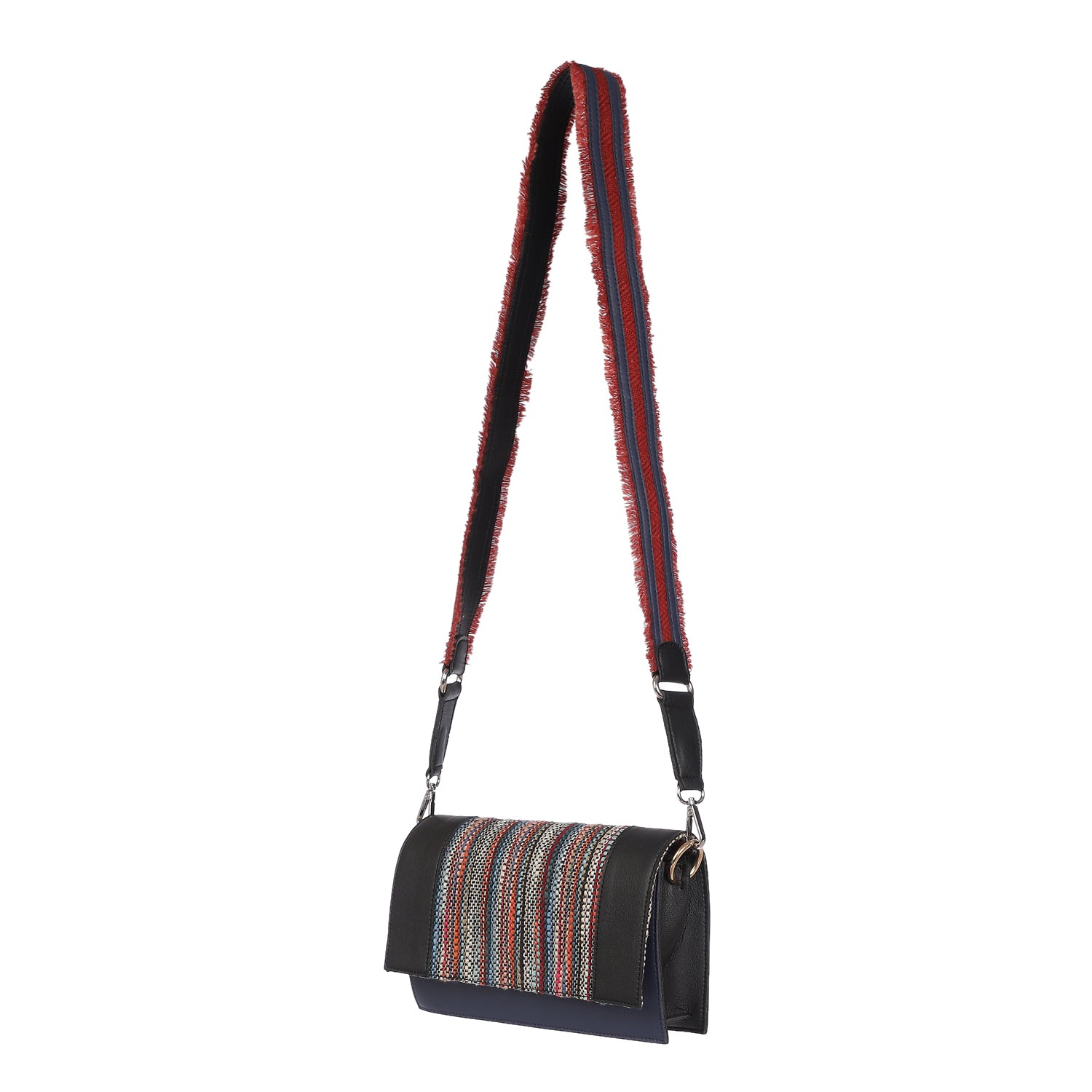 Santorini Black Crossbody Bag