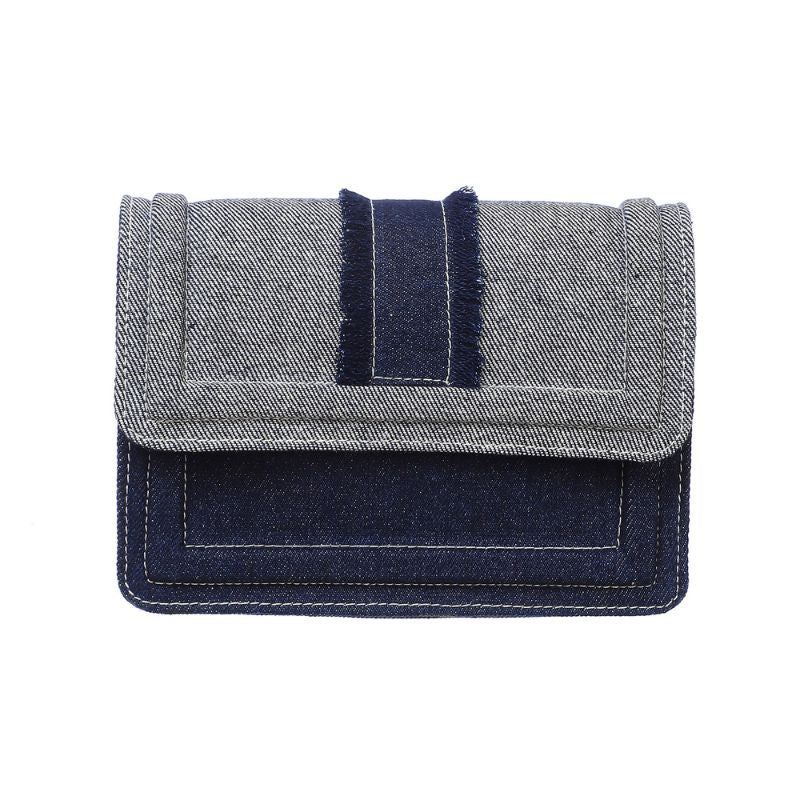 Denim Mini Two Tone With Cord Handle