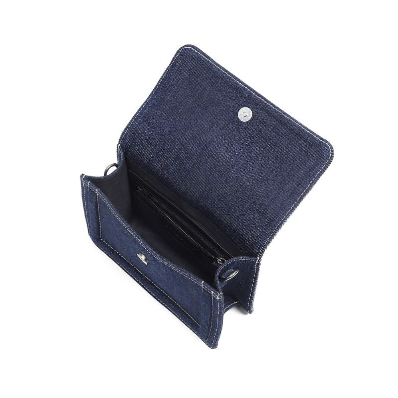 Denim Mini Two Tone With Cord Handle
