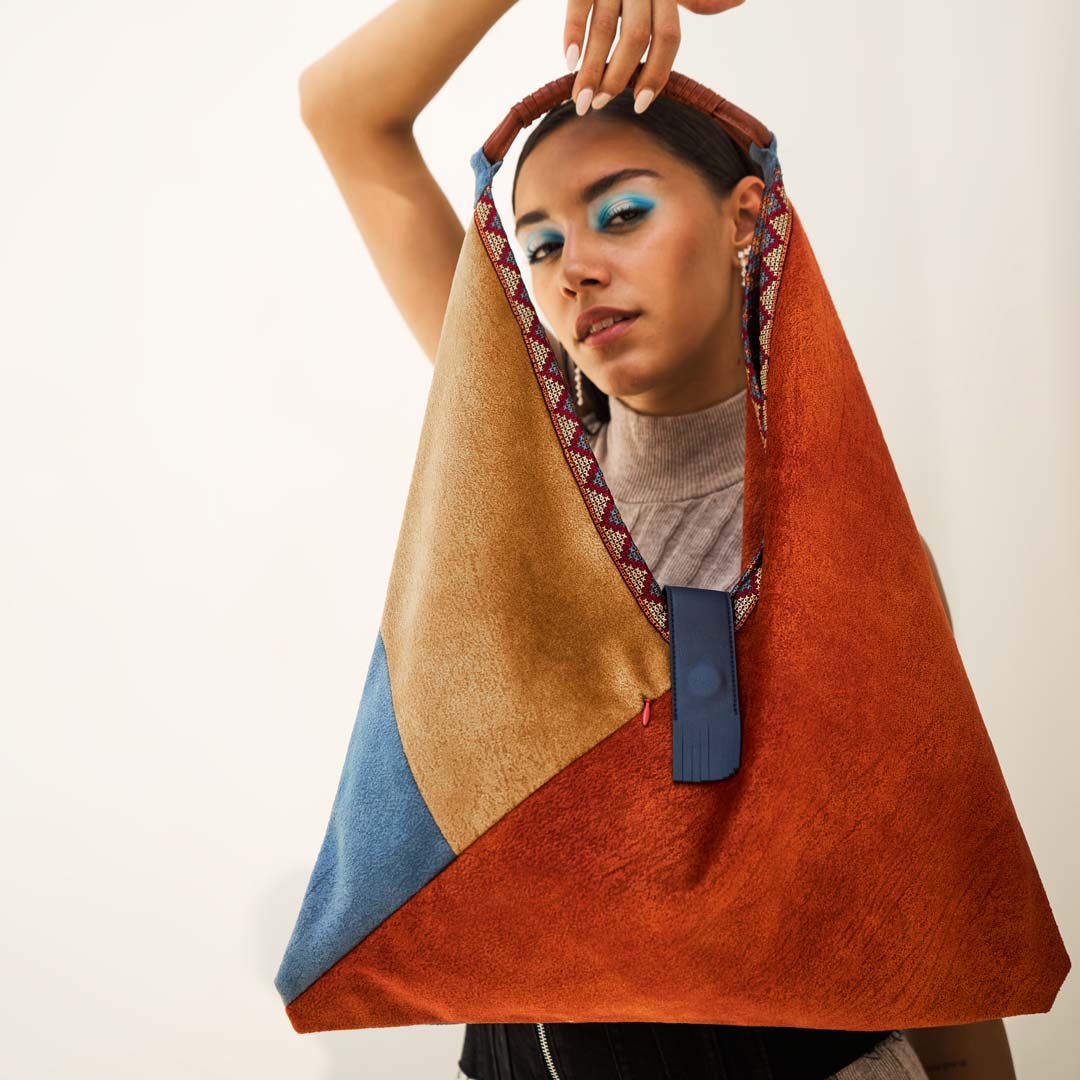 Foldable Shopper Shoulder Bag