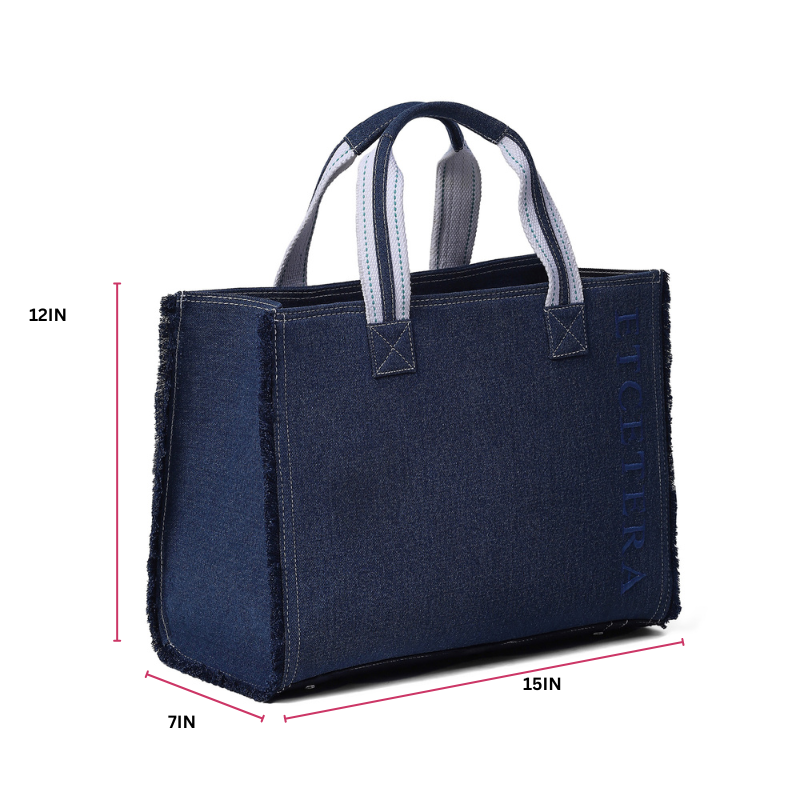 Denim Large Travel Tote