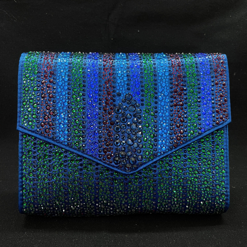 Crystal Envelope Emerald Party Bag
