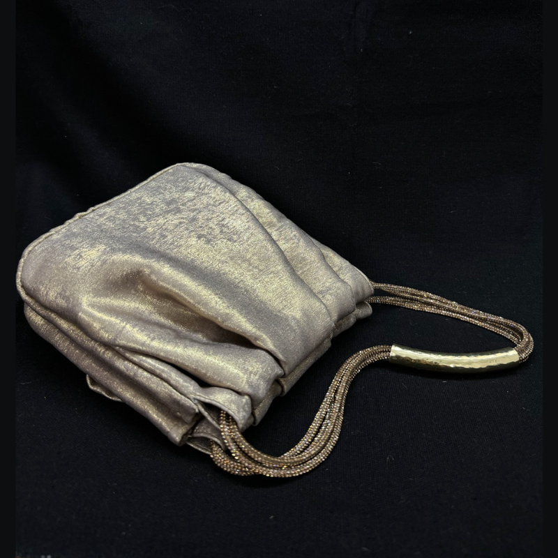 Etcetera Symphony Satin Sunshine Gold Mini Party Bag
