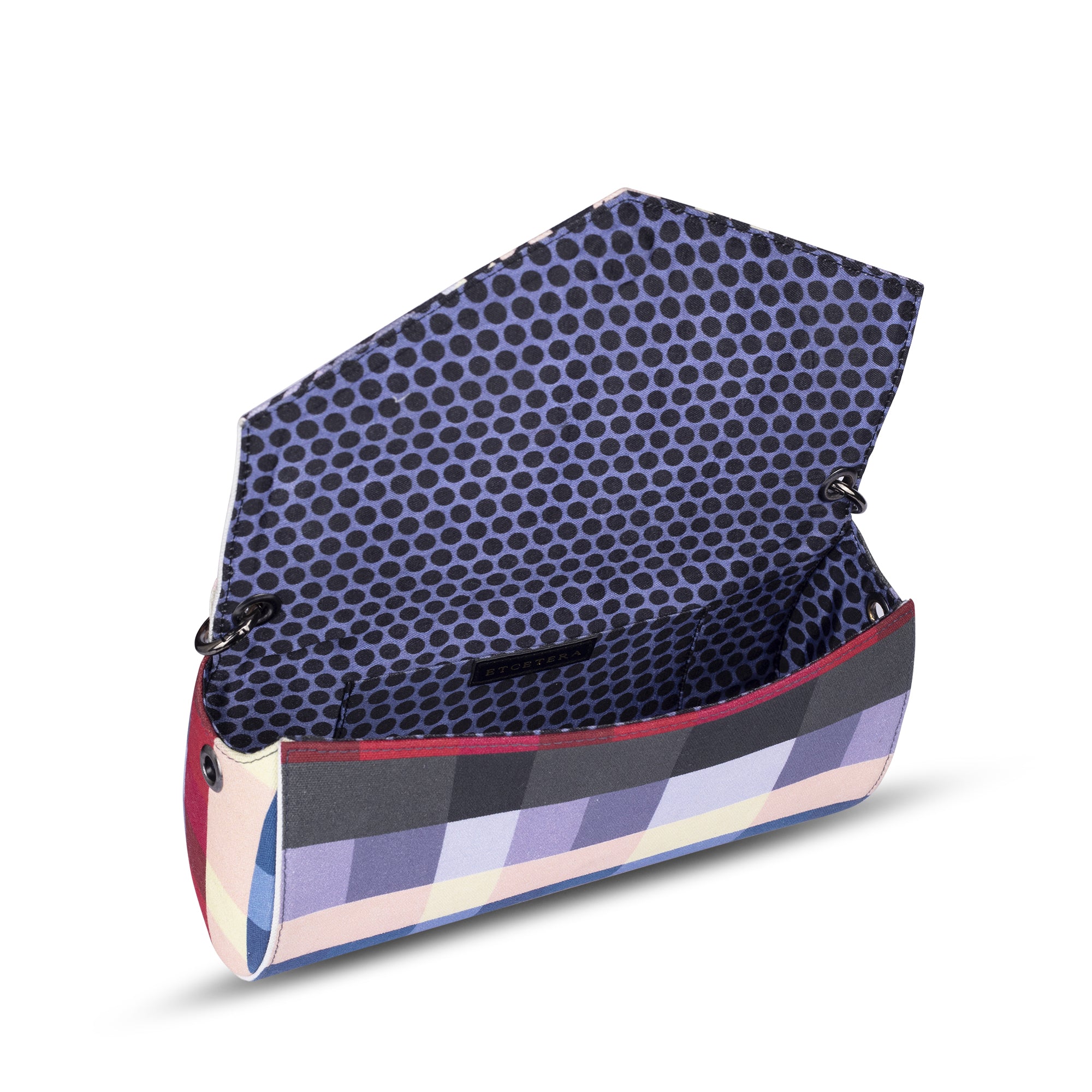 Multihued etc Envelope Clutch