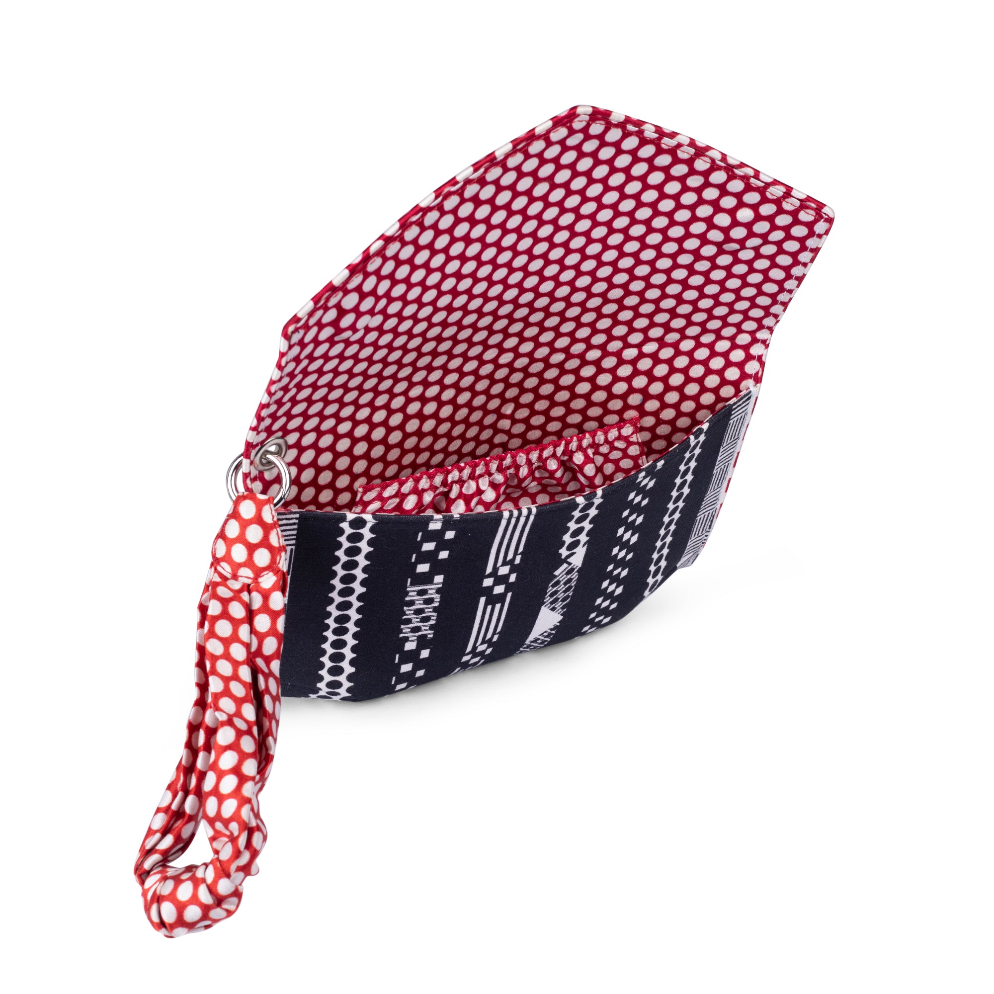 Black n White etc Envelope Wristlet