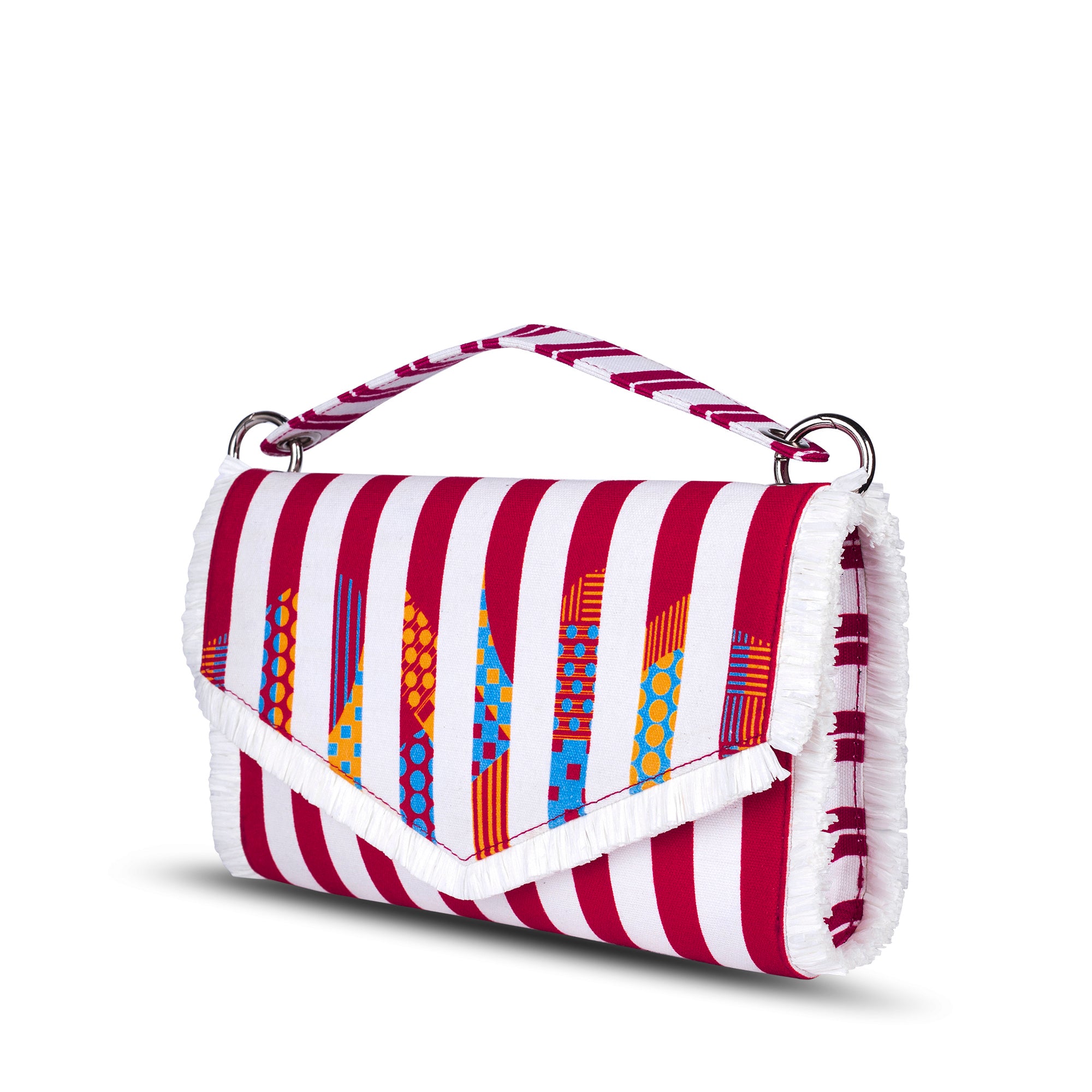 Red n White Candy etc Envelope Clutch