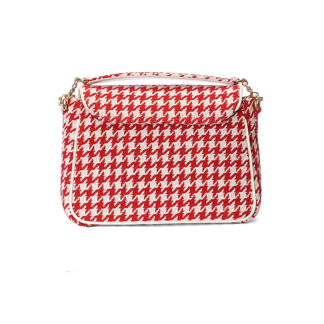 Houndstooth Red Shoulder bag