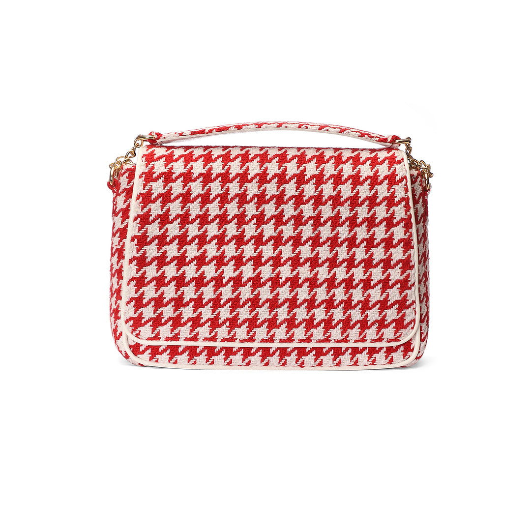 Houndstooth Red Shoulder bag