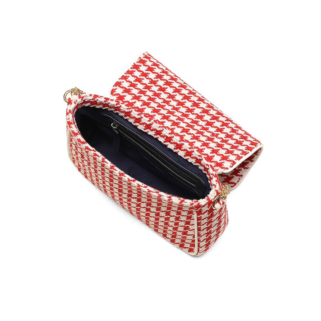 Houndstooth Red Shoulder bag