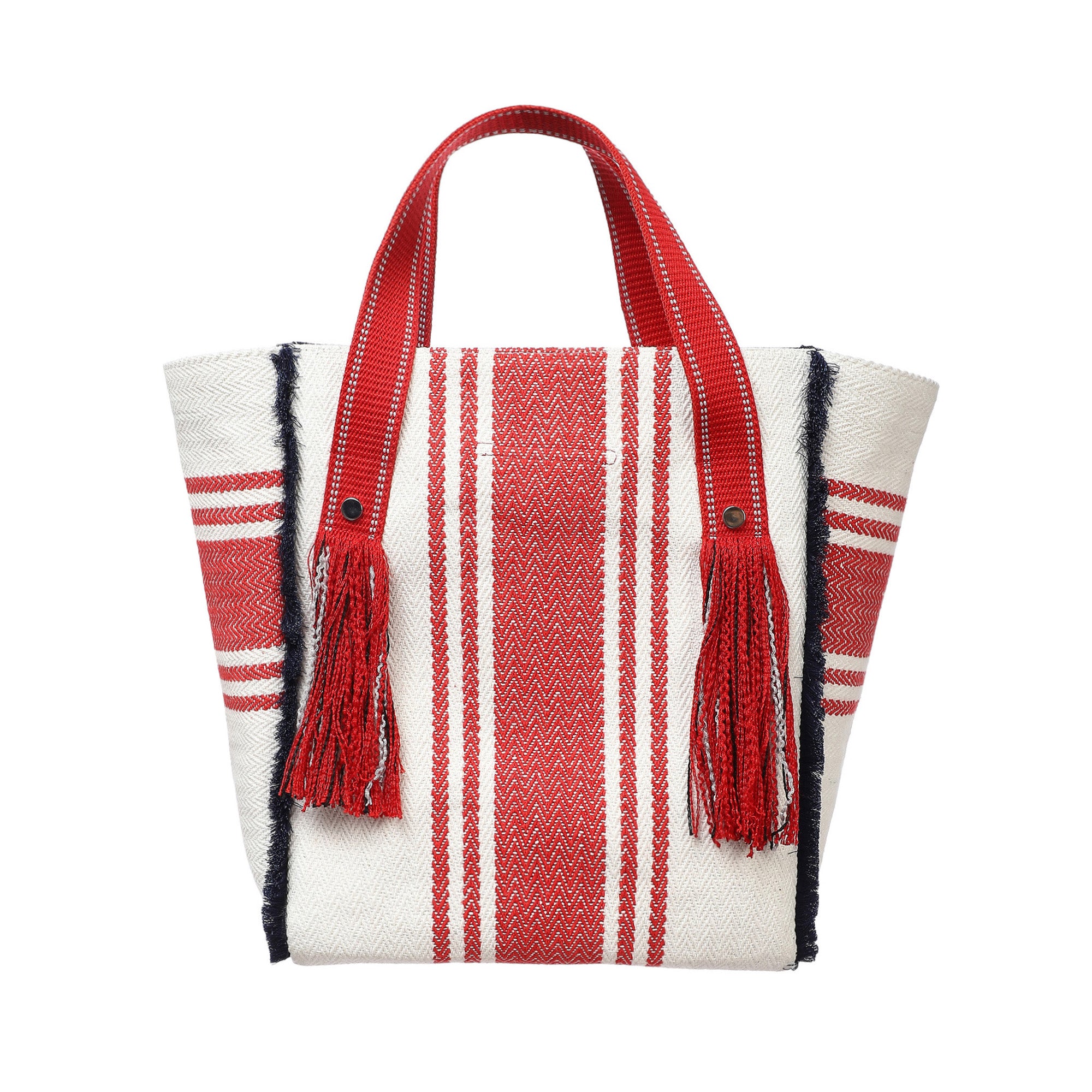 Madras Denim Large Travel Tote