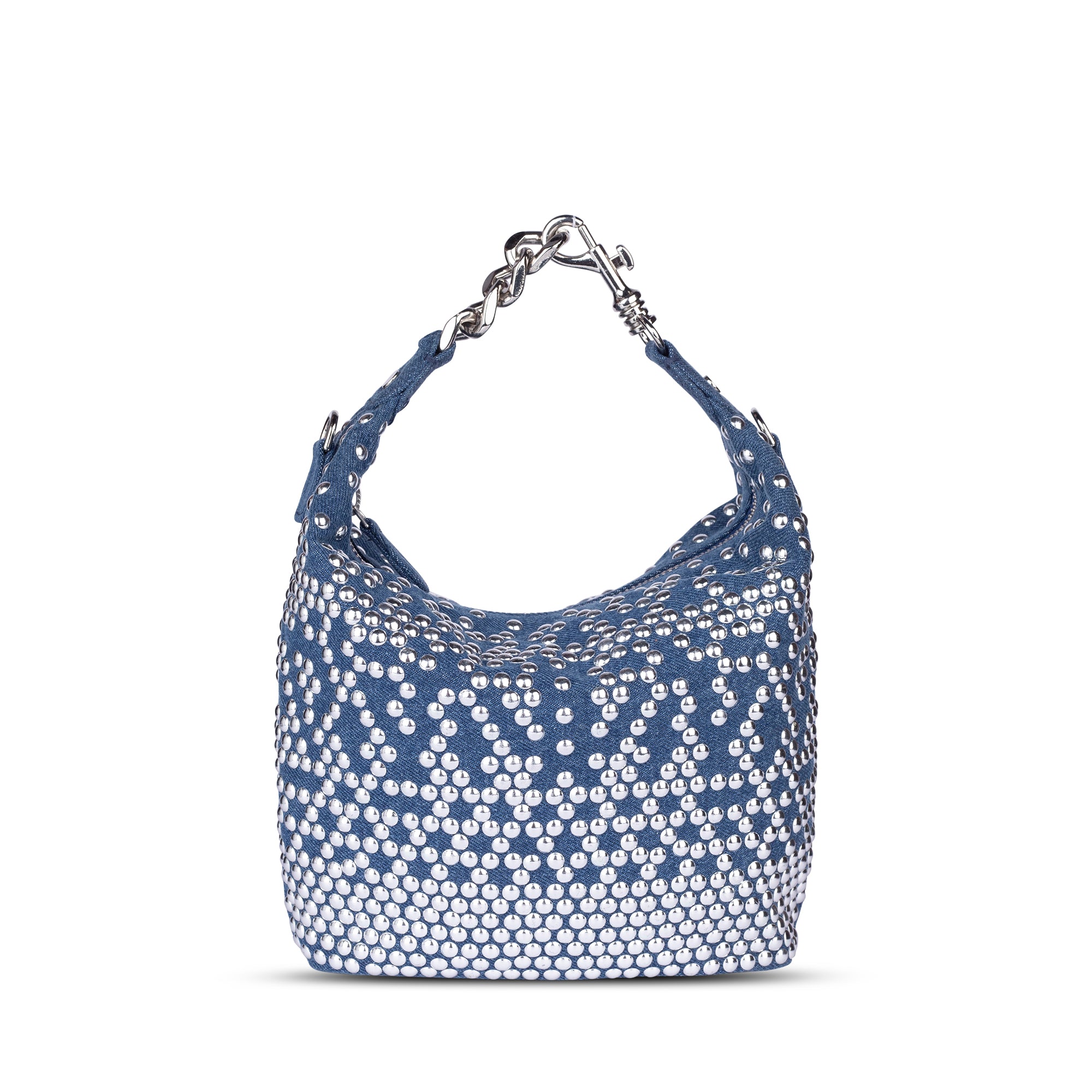 Denim Silver pouch
