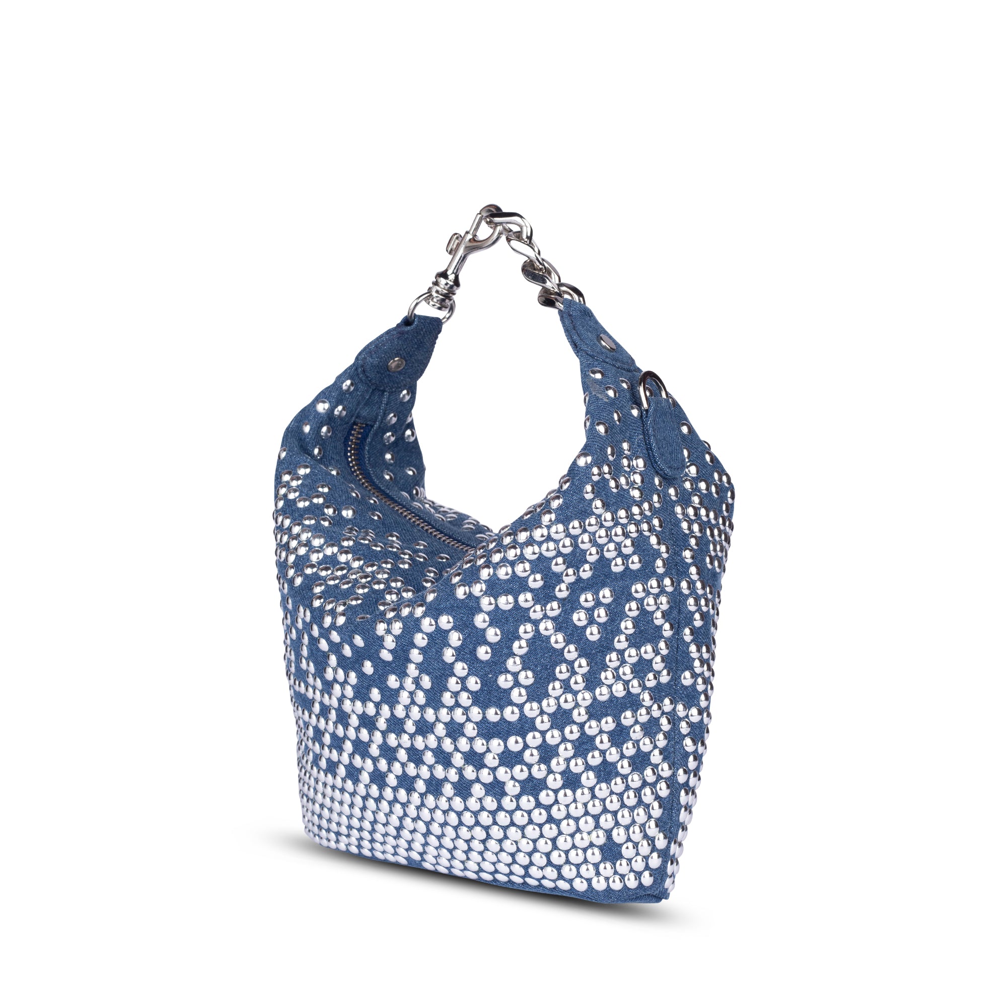 Denim Silver pouch