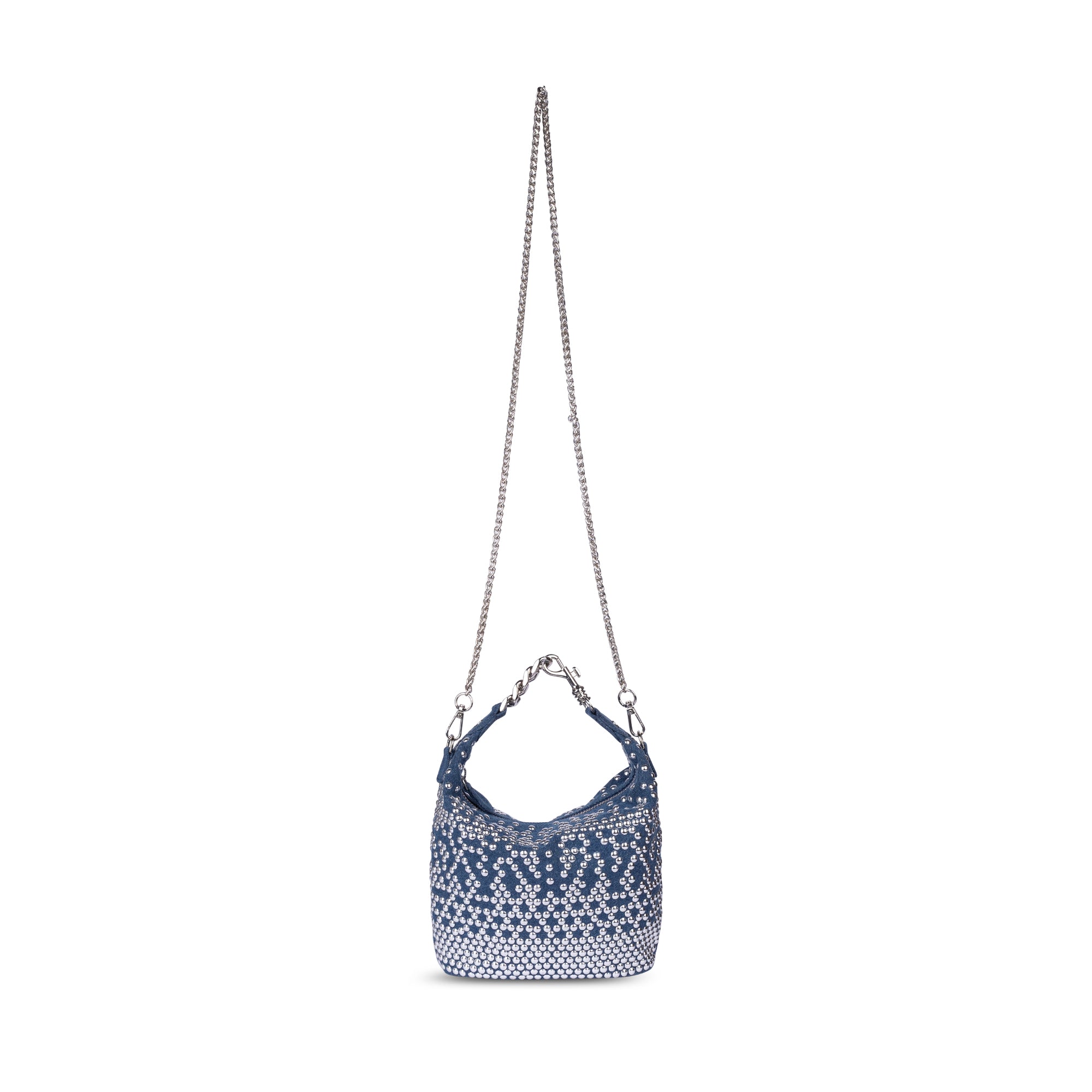 Denim Silver pouch
