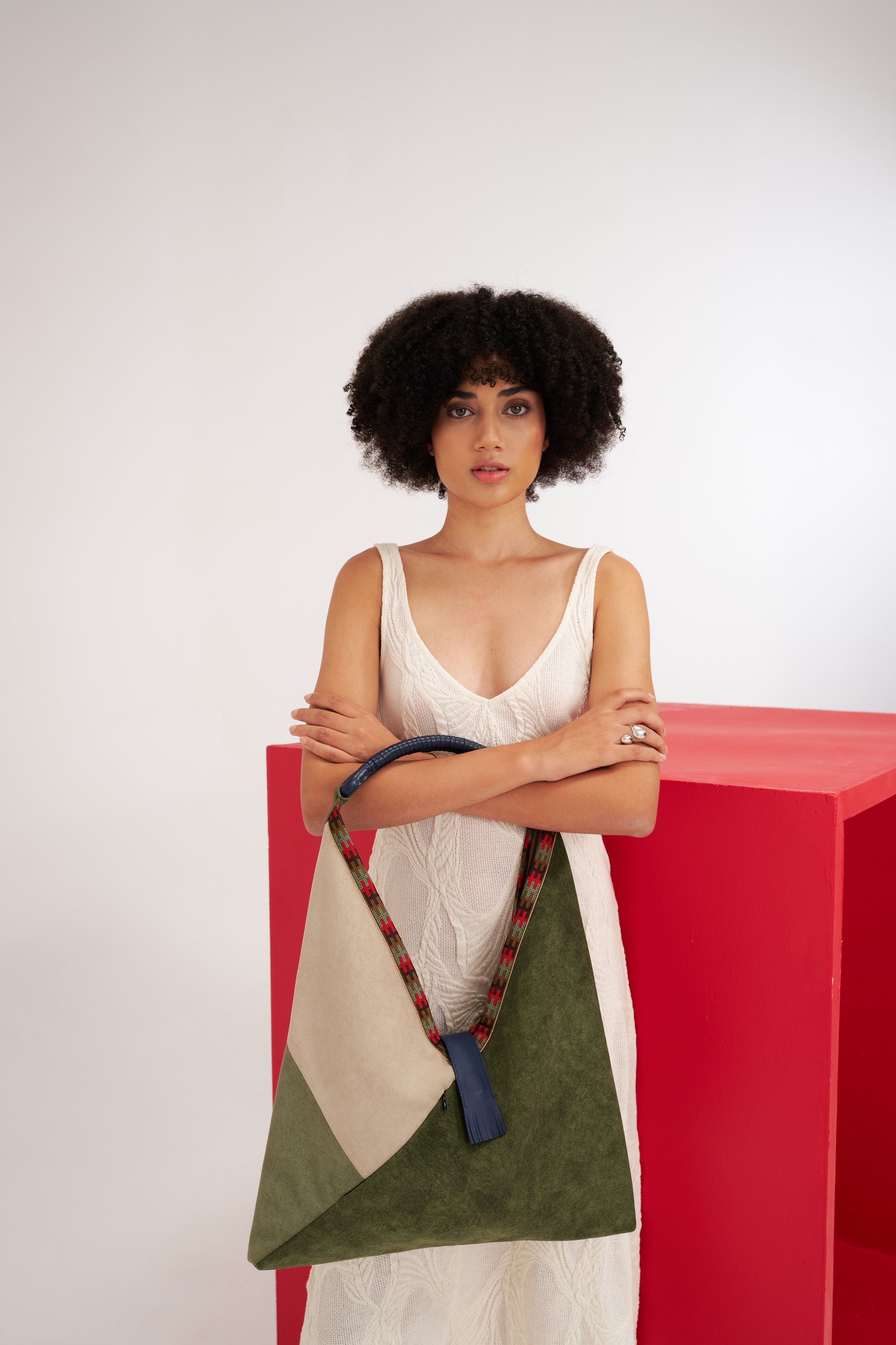 Forest Green Foldable Shopper Bag From Spring Summer Collection
