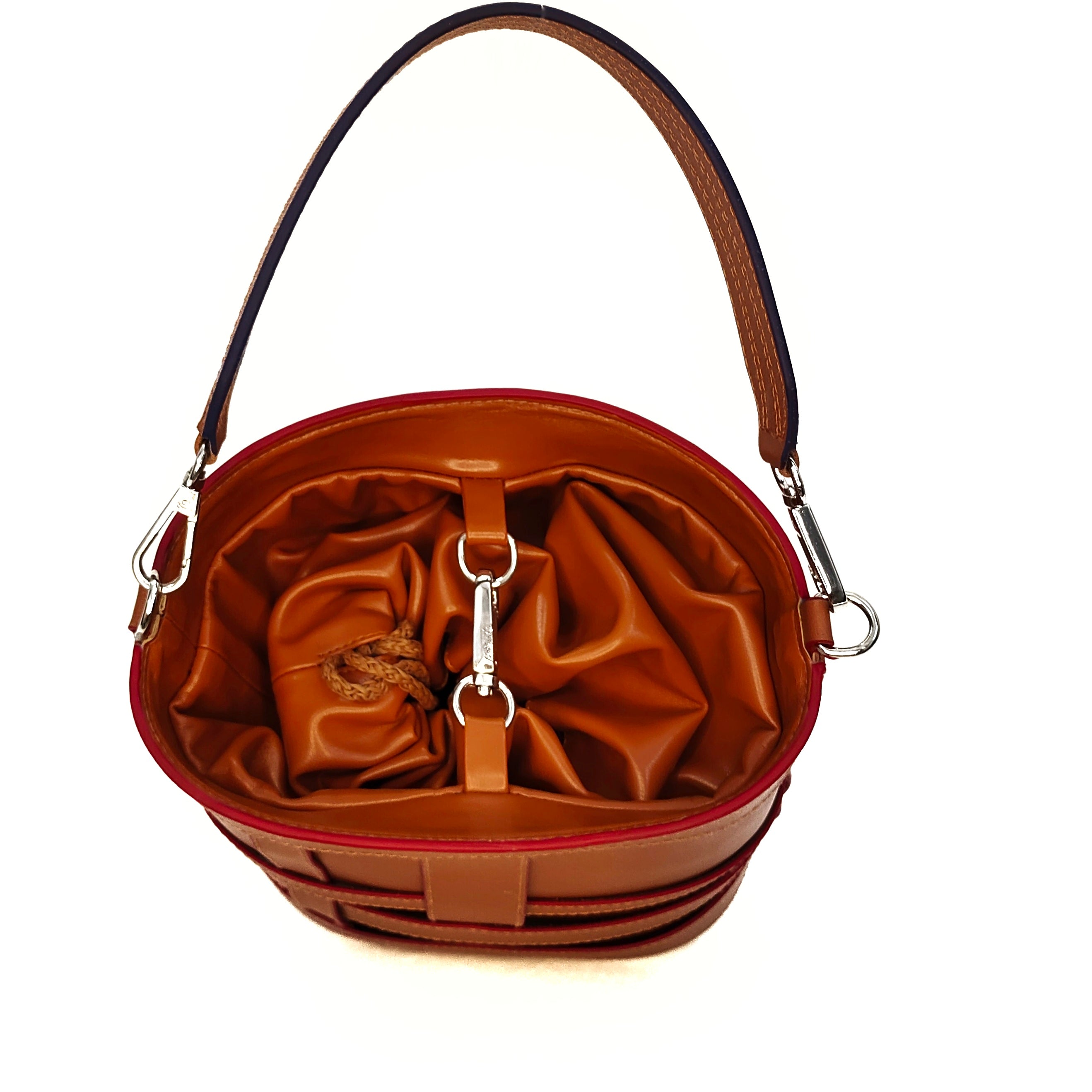 Scramble Tan Bucket Bag With Pouch
