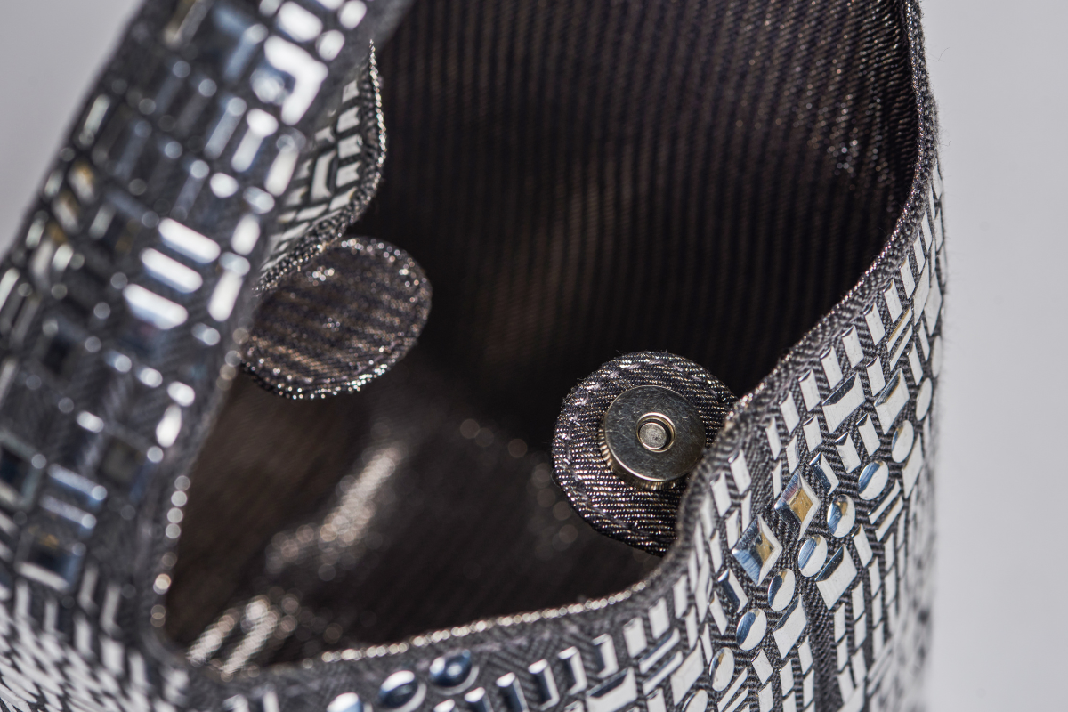 Paris Festive Party Bag Silver Black