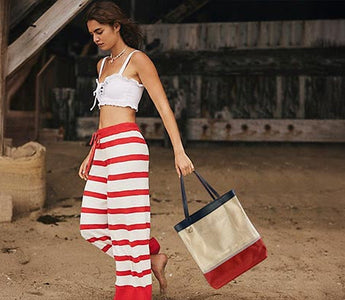 Trendy tote bag with hidden features and smart design