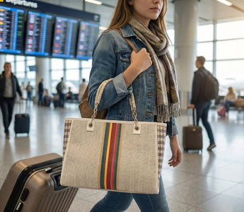 Trendy tote bag designed for easy and light travel