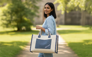 Stylish tote bag with zipper for secure everyday use