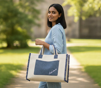 Stylish tote bag with zipper for secure everyday use