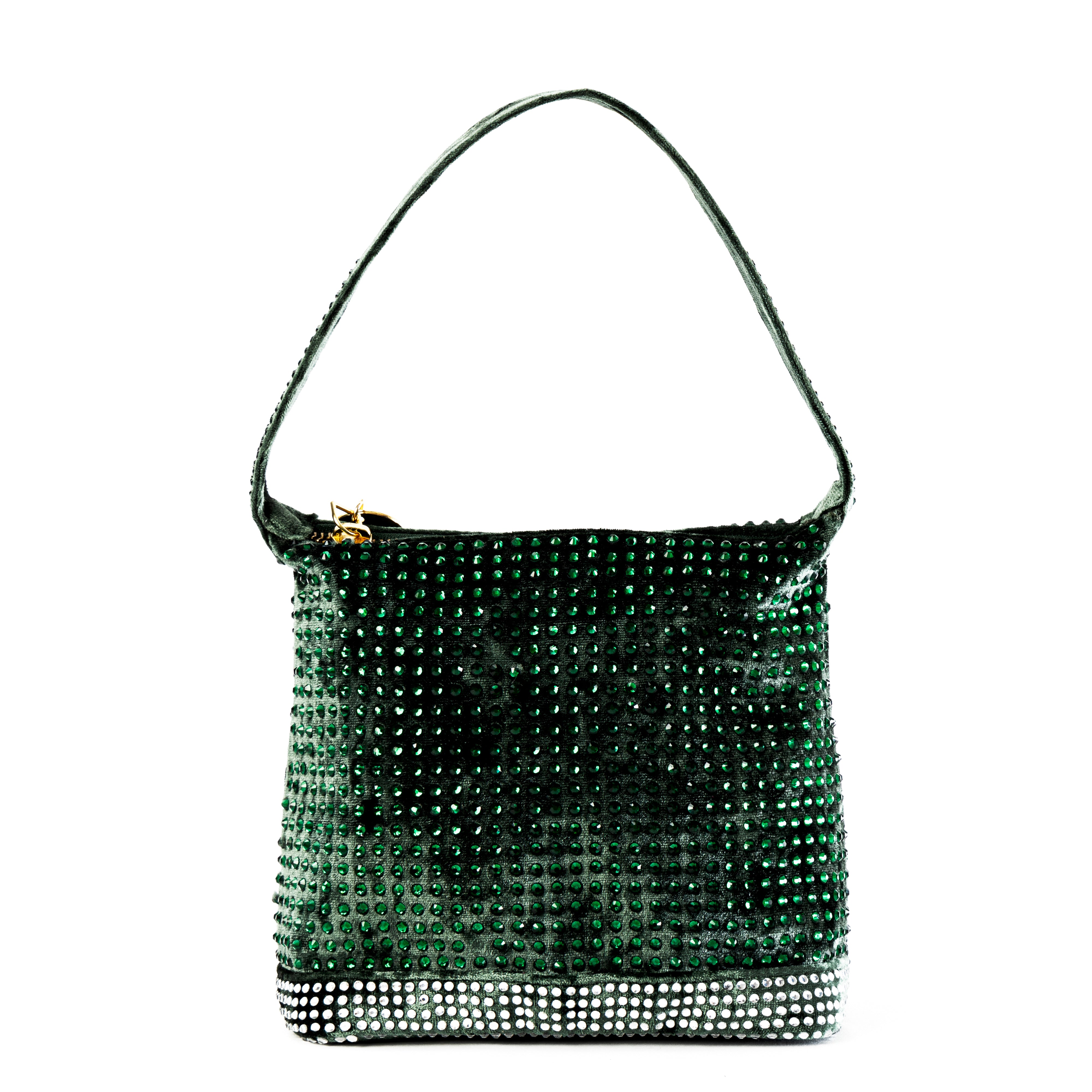 Velvet Dazzle Emerald Green Bag