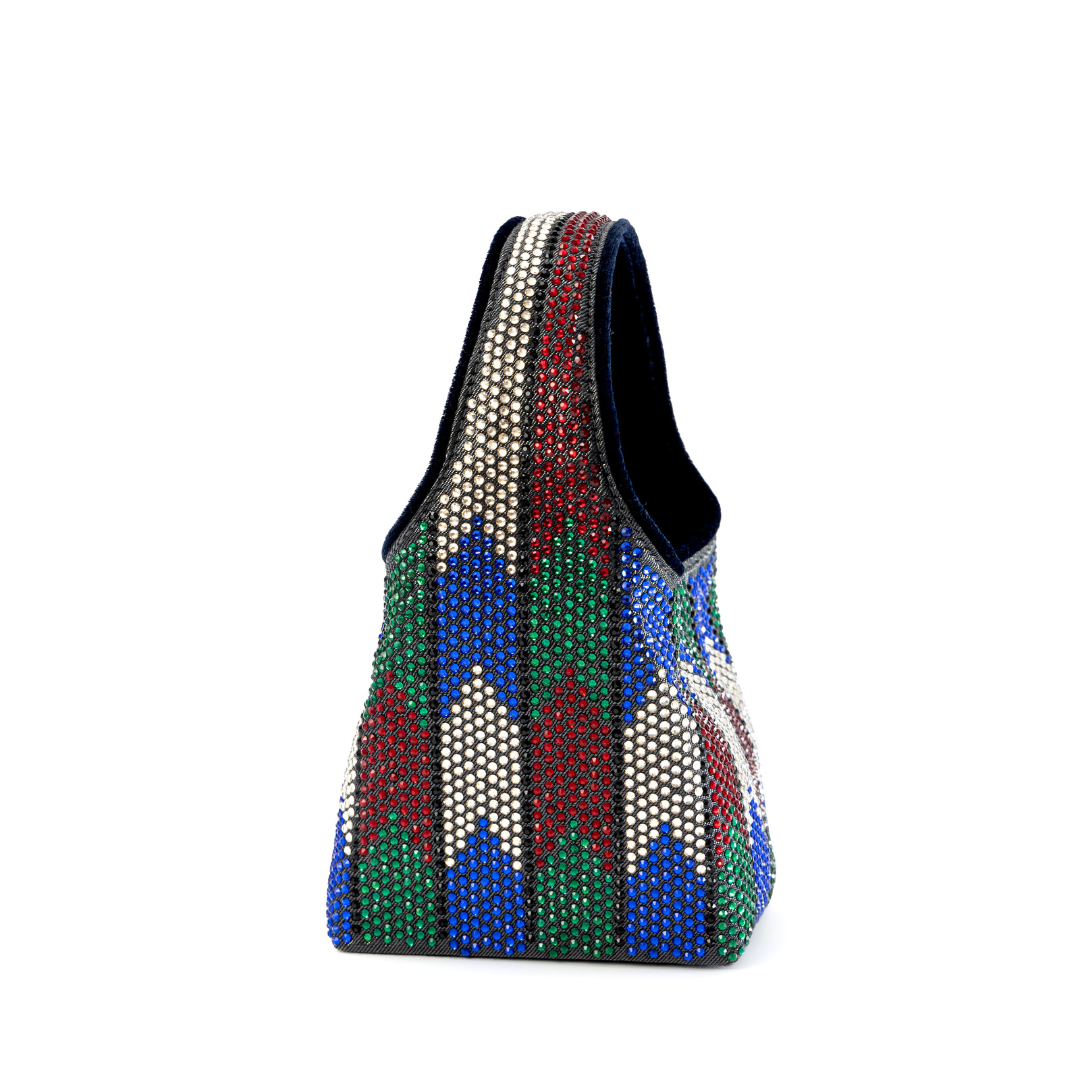 Paris Petite Chevron Party Jewel Tone Bag