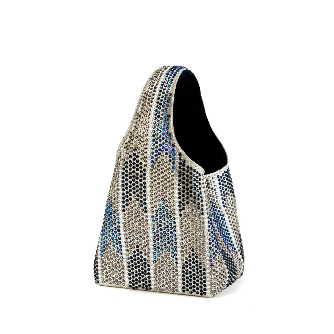 Paris Petite Chevron Party Metallic Bag