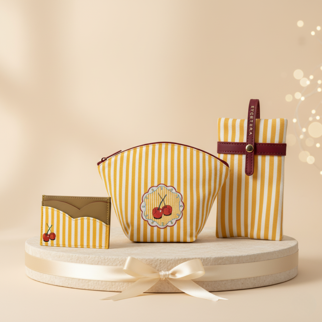 Stripe Right Trio Gift Set - Cherry Pop
