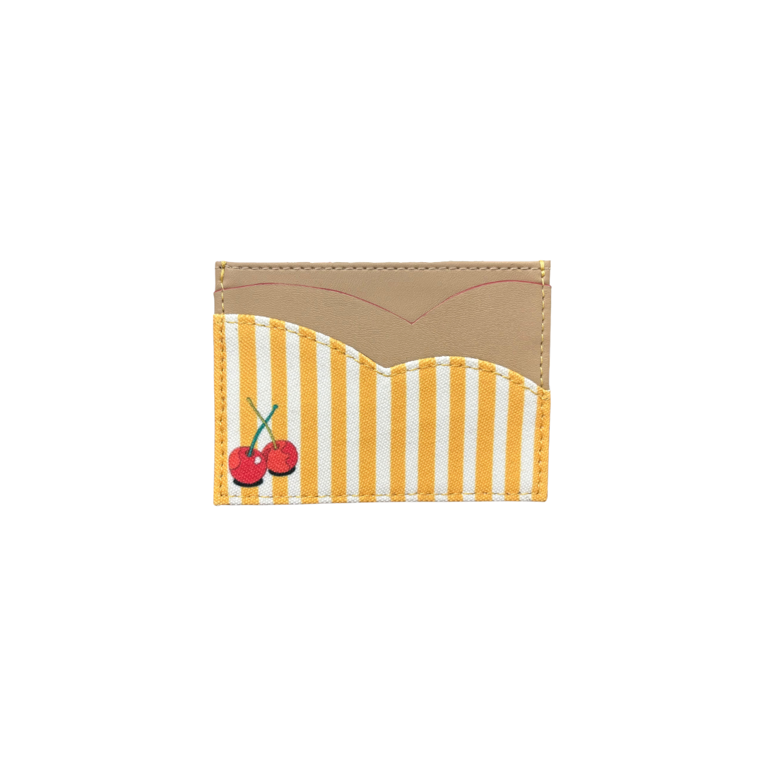 Stripe Right - Cherry Pop Wallet-Beige