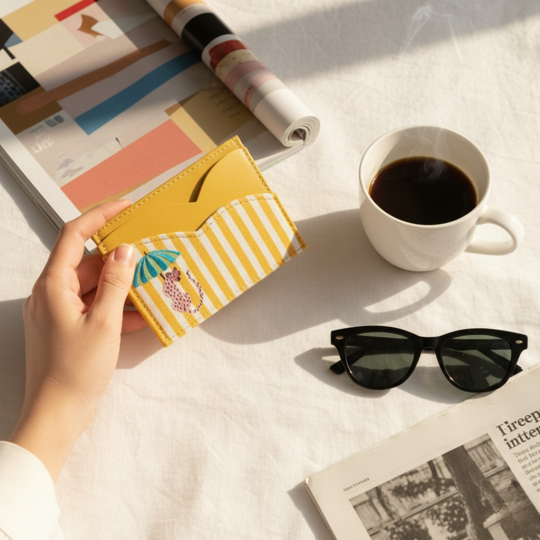 Stripe Right - Wet & Wild Wallet Yellow