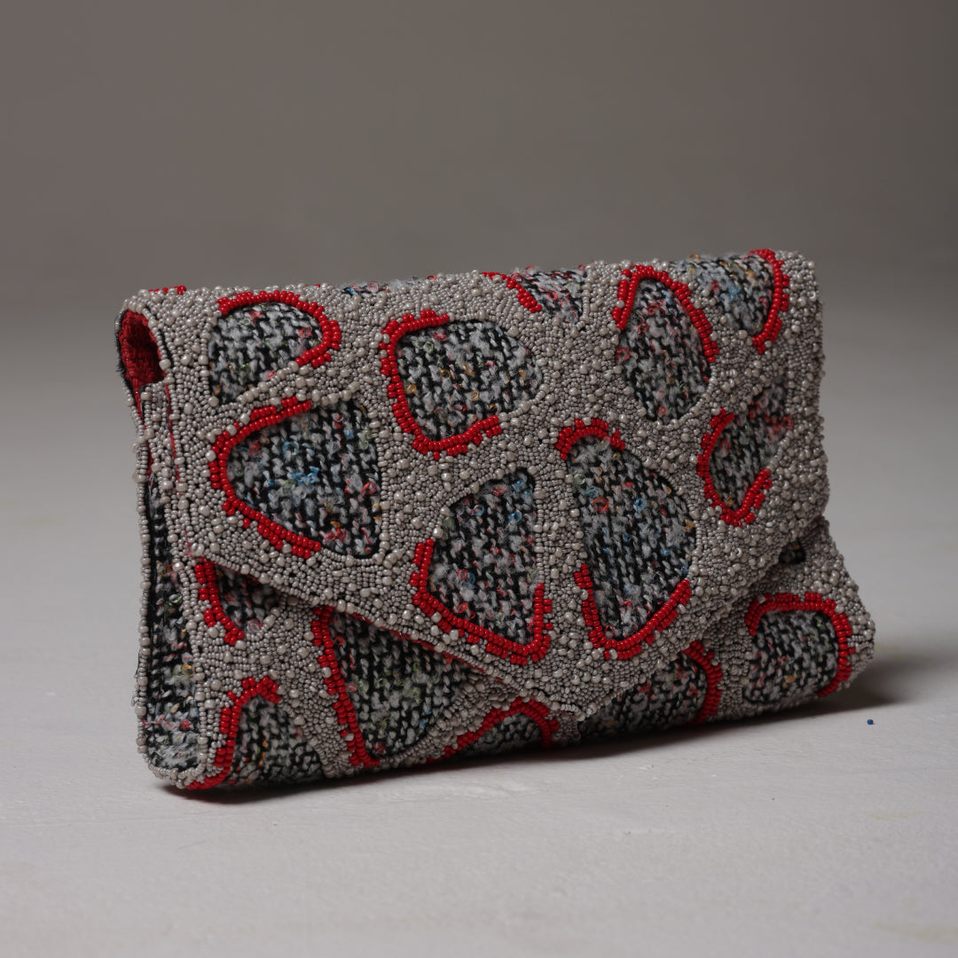 Tessera Ash Bead Clutch