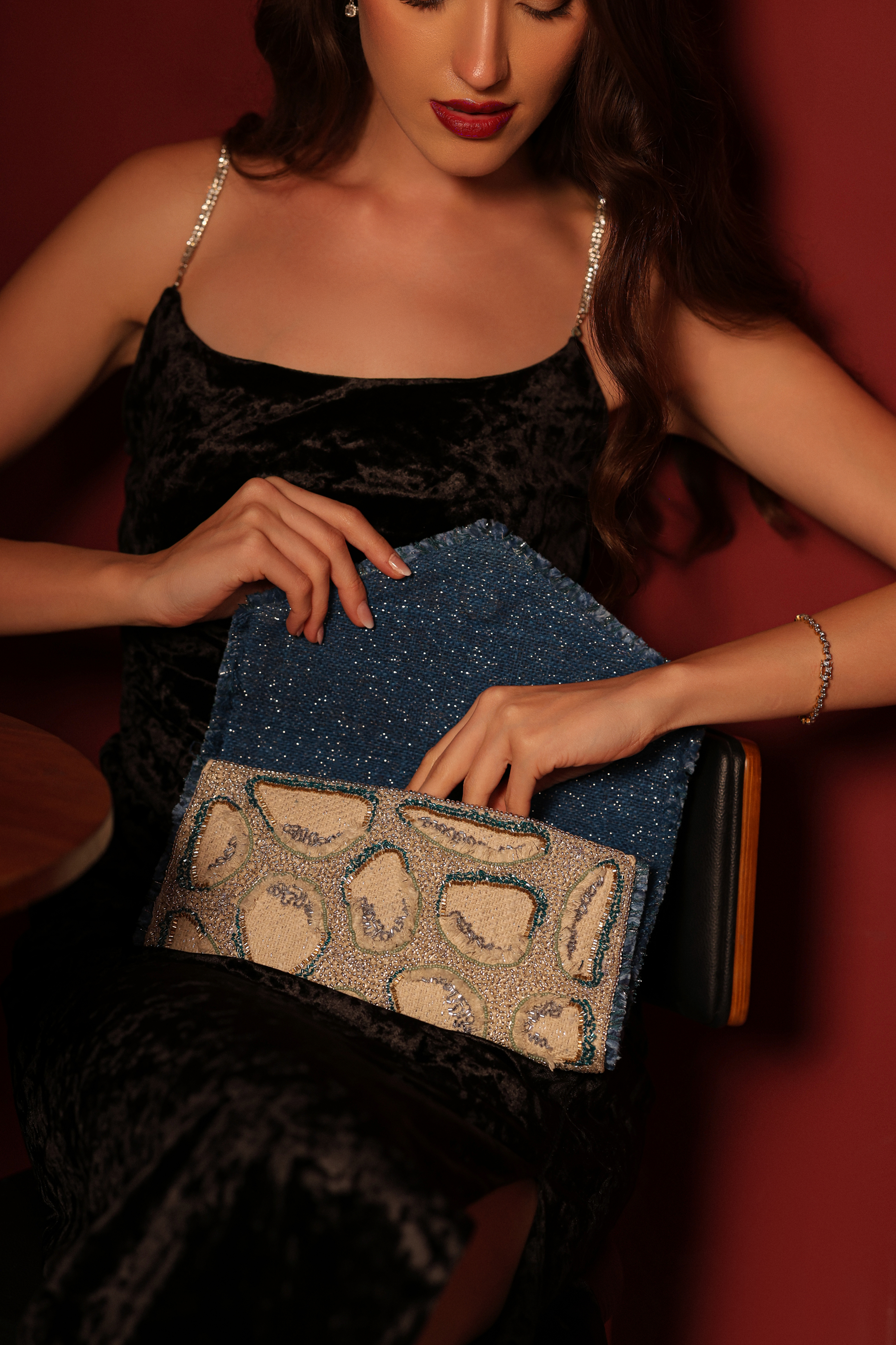 Tessera Corfu Bead Clutch